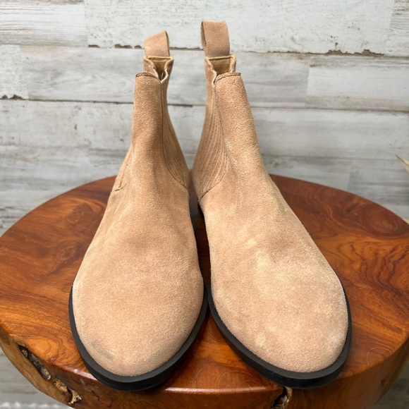 Jack Rogers Women's Brown Tan Suede Pippa Chelsea Booties Size 5.5 Ankle Casual - Picture 6 of 16